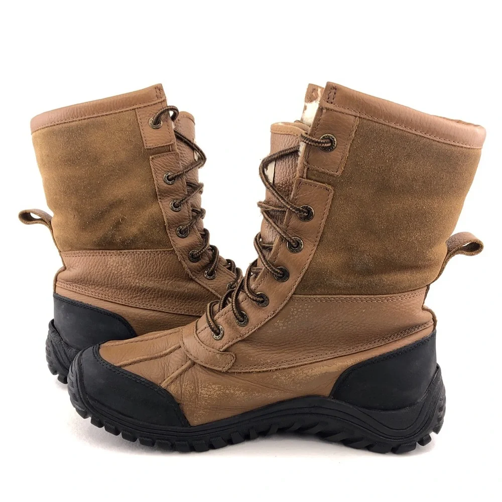 UGG Adirondack II Brown Leather Winter Boots
